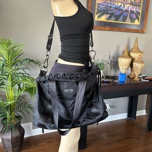 Ful black and blue múltiple pockets travel bag